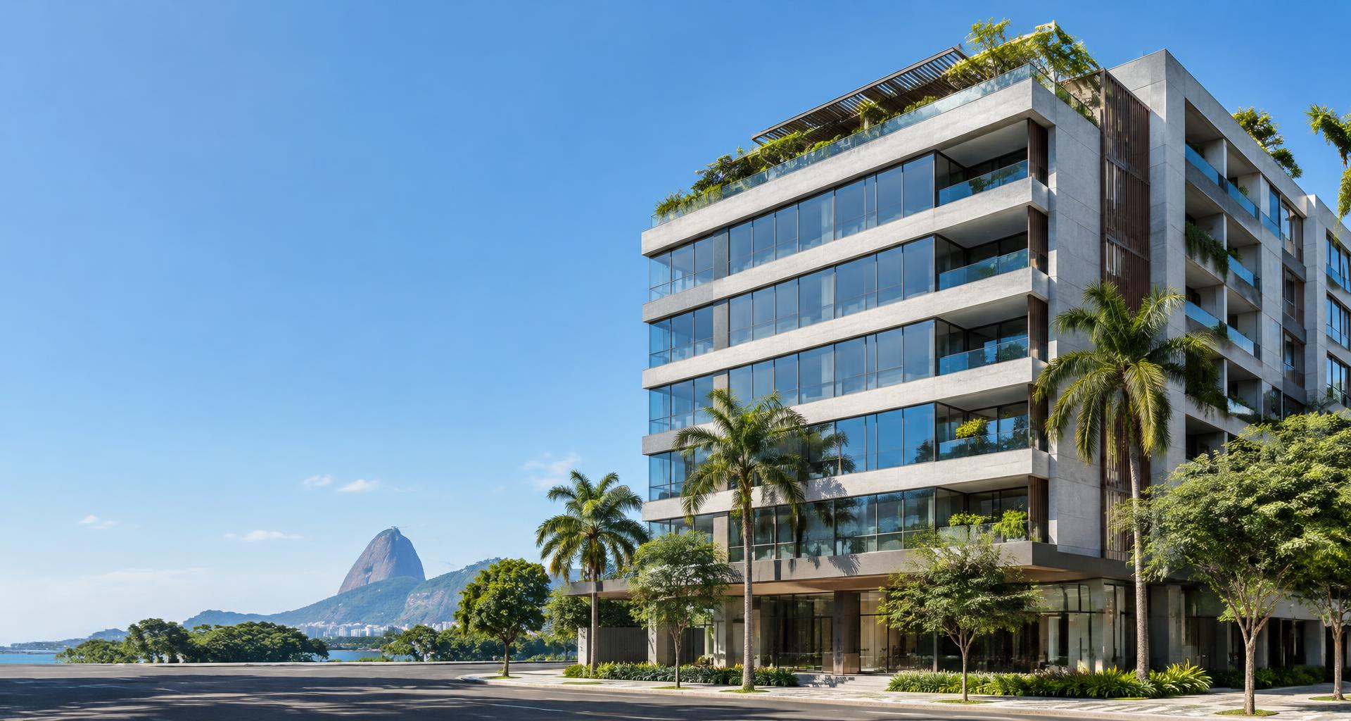 Edifício comercial, imagem ilustrativa sem vínculo com os ativos da empresa
